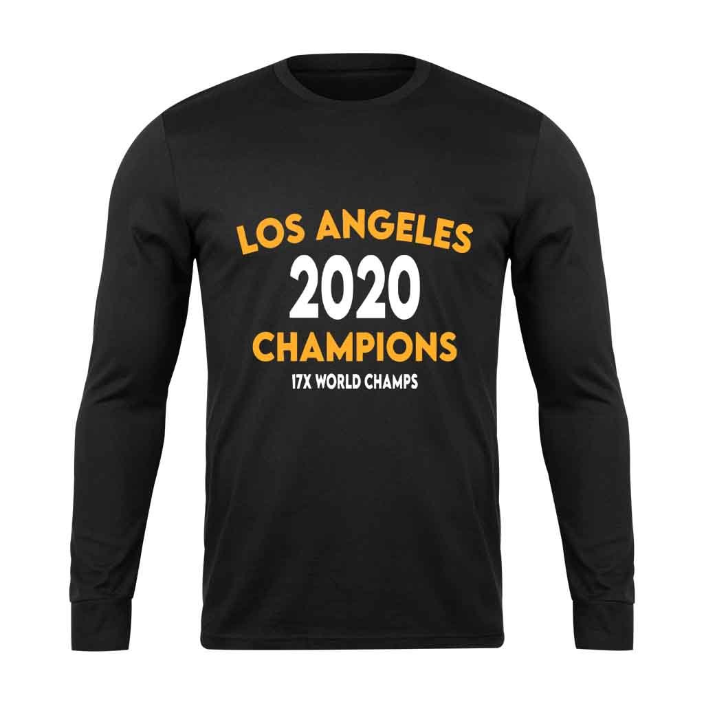 Los Angeles Basketball Champions 17X World Champs Lakers Long Sleeve