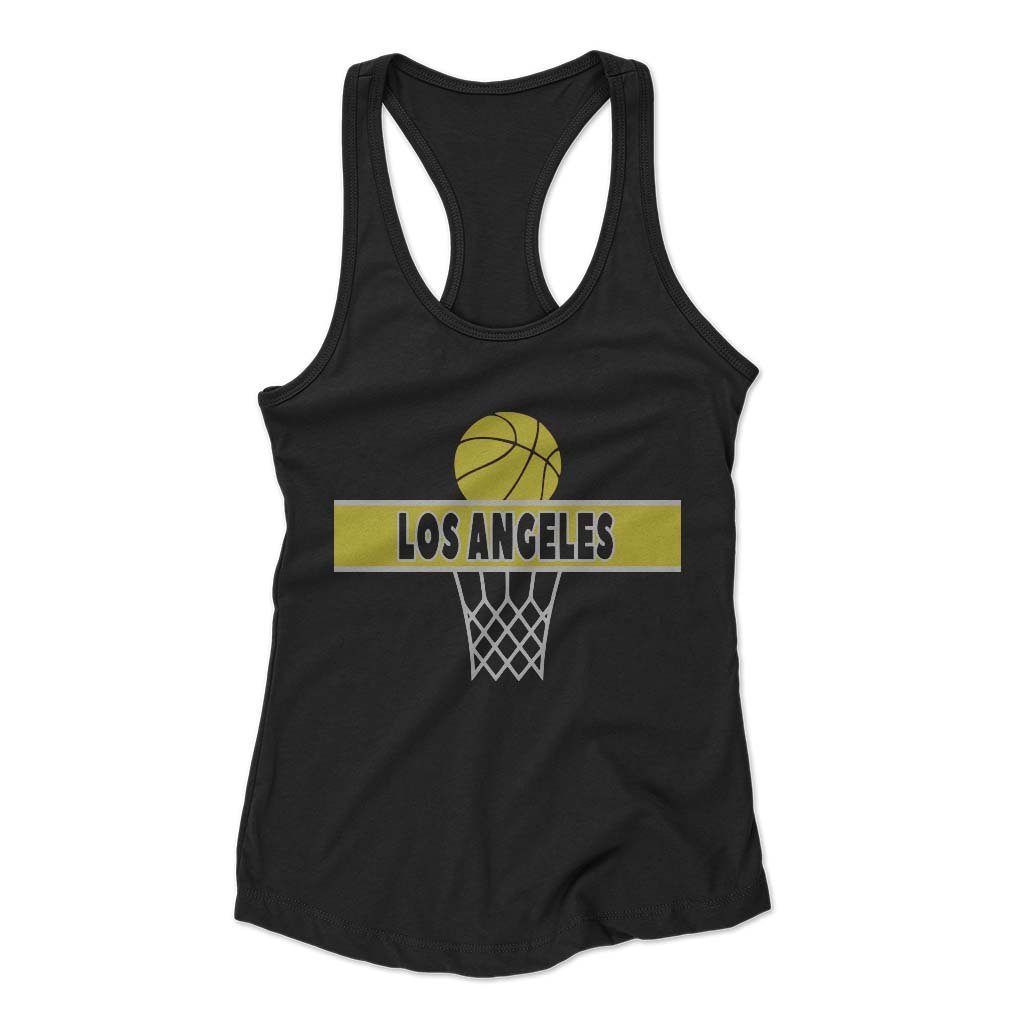 Los Angeles A Line Lakers Woman’s Racerback Tank Top