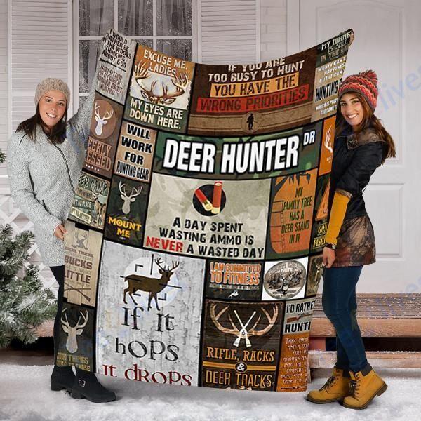 Hunting Deer Hunter DR Blanket