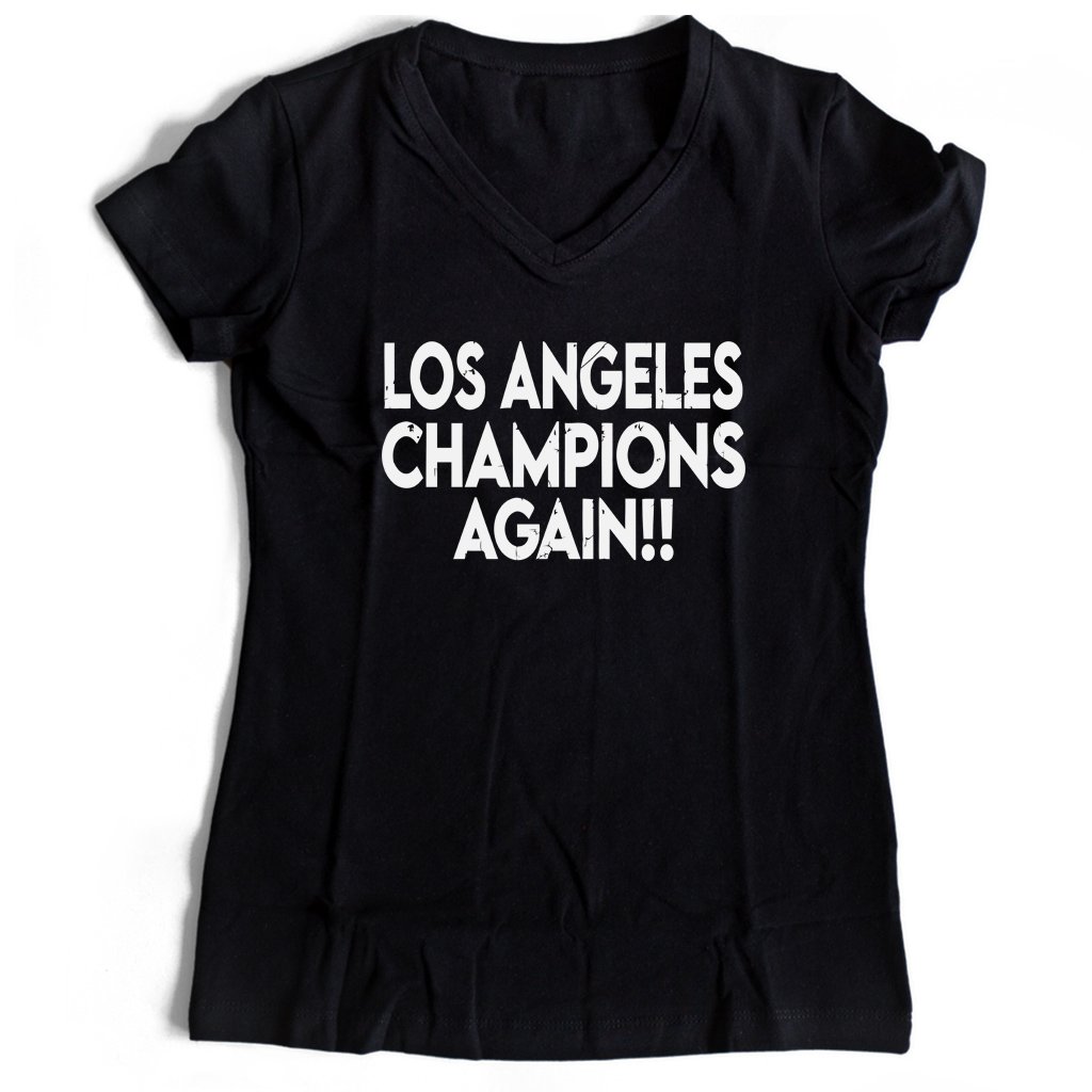 Los Angeles Champions 2020 Lakers Women’s V-Neck Tee T-Shirt