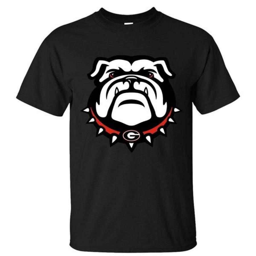 Summer Basic Short Sleeve Georgia Bulldogs Cotton T-Shirt (Regular And Large Size)