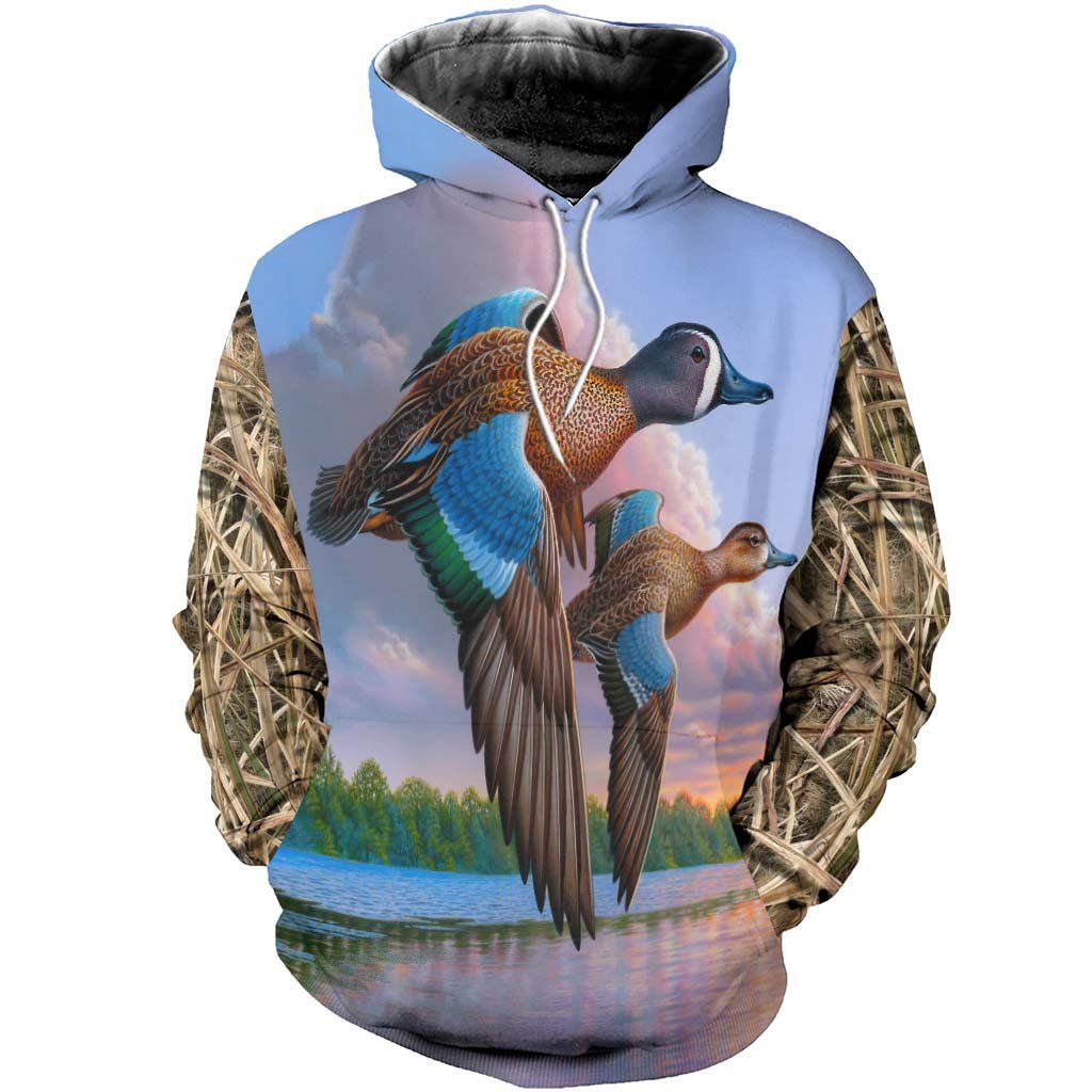 Ducks Hunting Waterfowl 3D Hoodie 06914