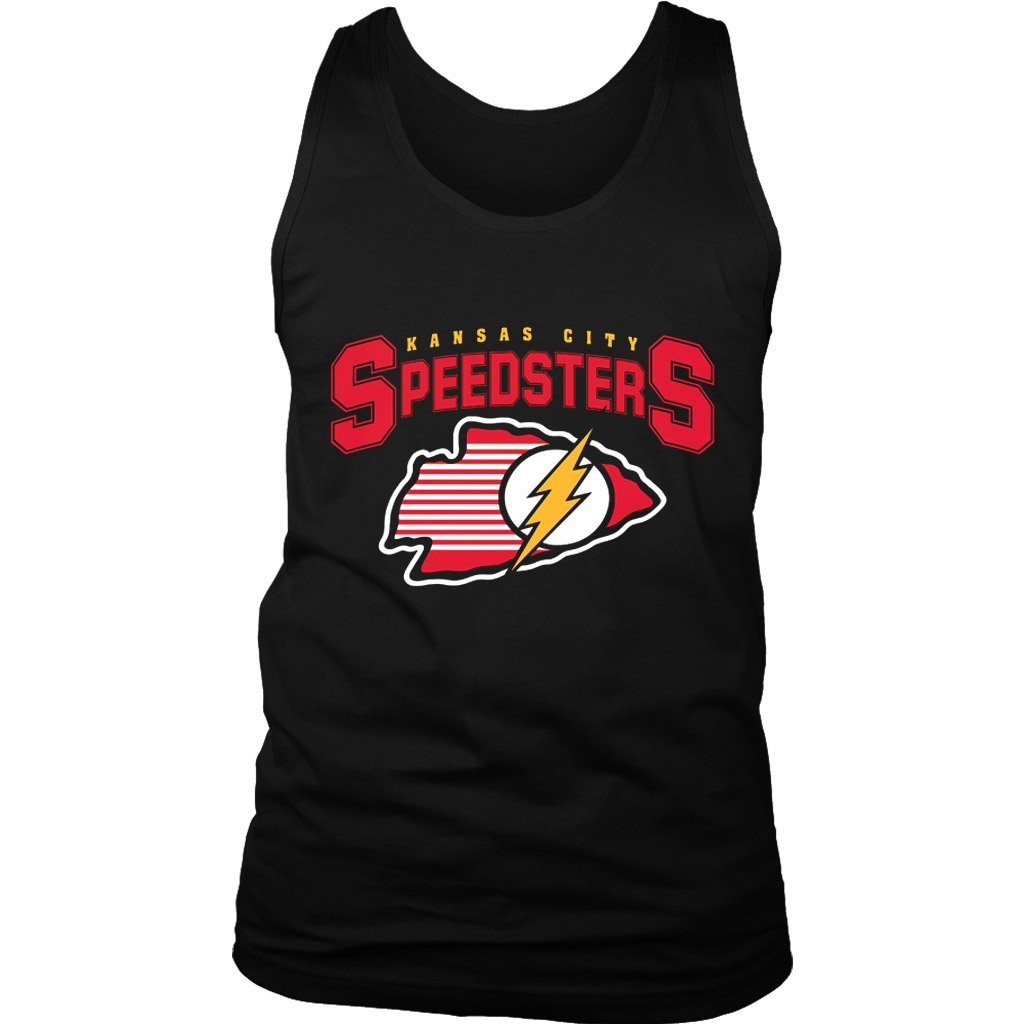 Flash Hero Logo Kansas City Speedsters Men’S Tank Top