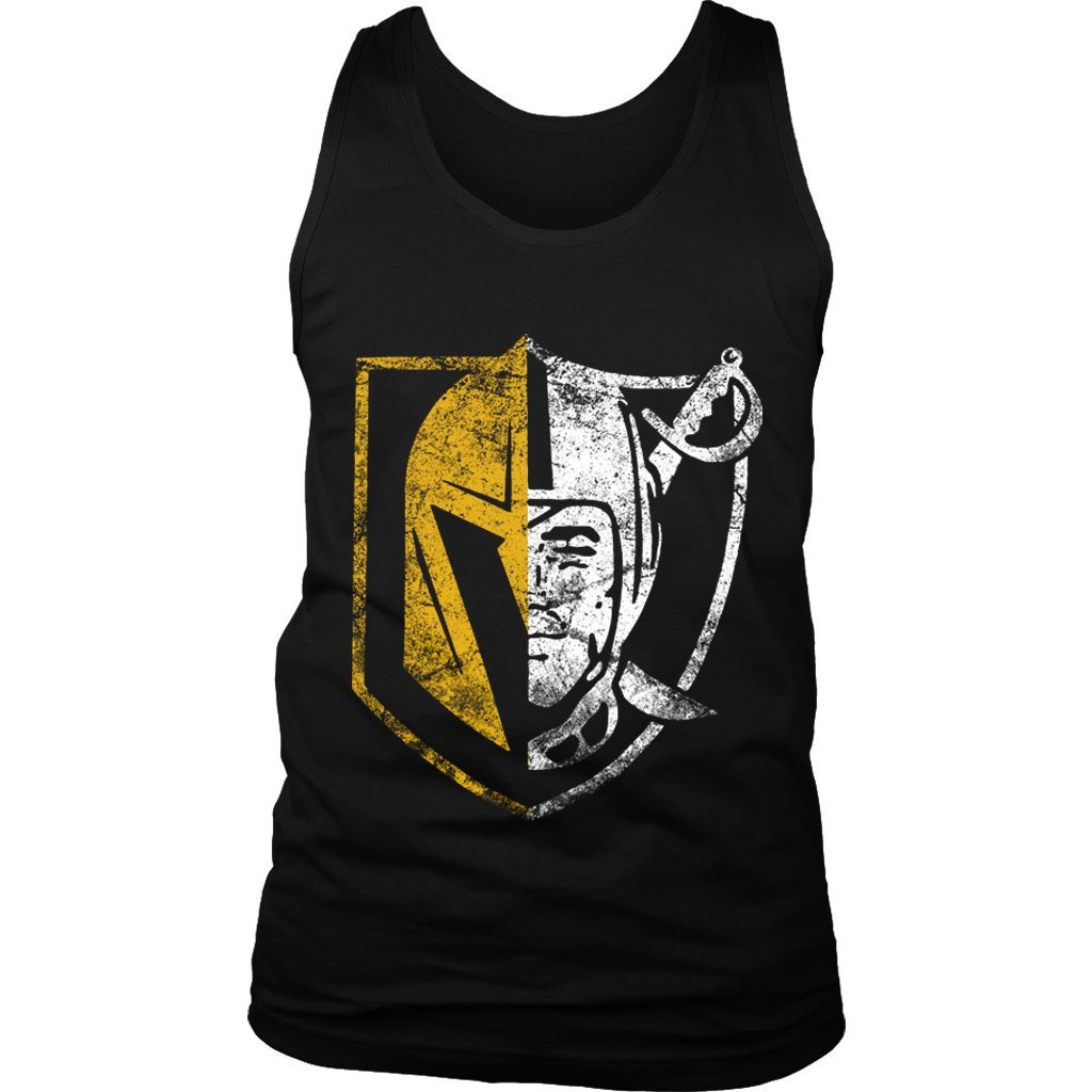 Knights Raiders Half Grunge Men’S Tank Top