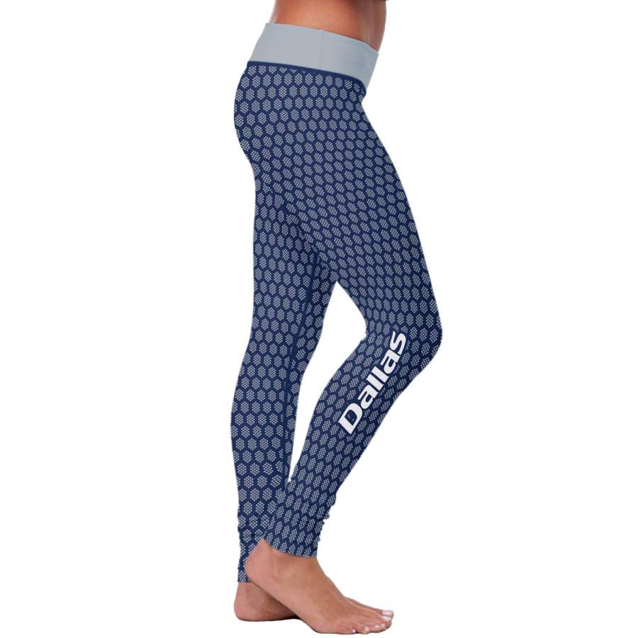 Dallas Honeycomb Football Leggings