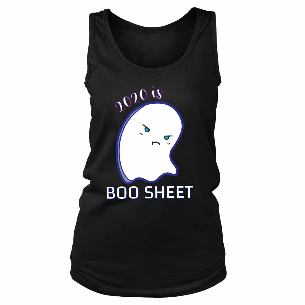 Cute Kawaii Ghost 2020 Is Boo Sheet Women’s Tank Top