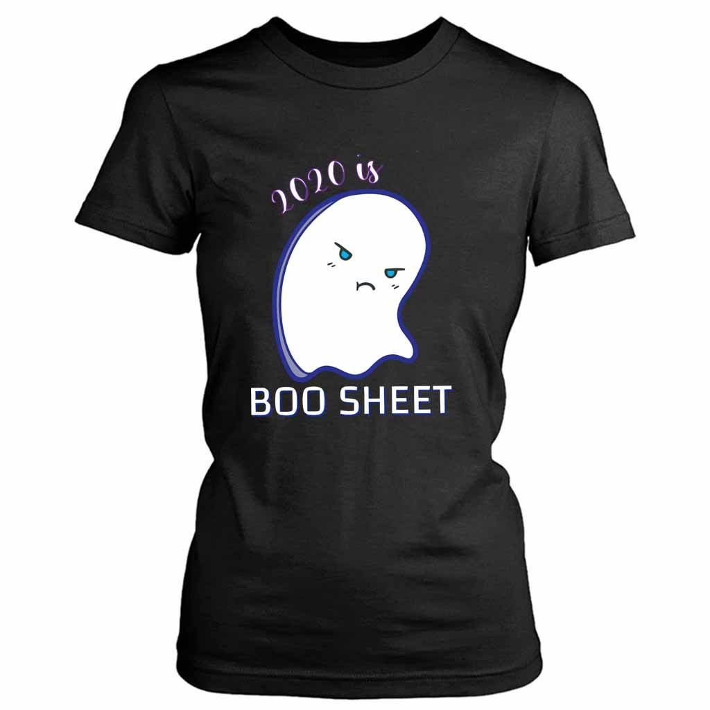 Cute Kawaii Ghost 2020 Is Boo Sheet Women’s Tee T-Shirt