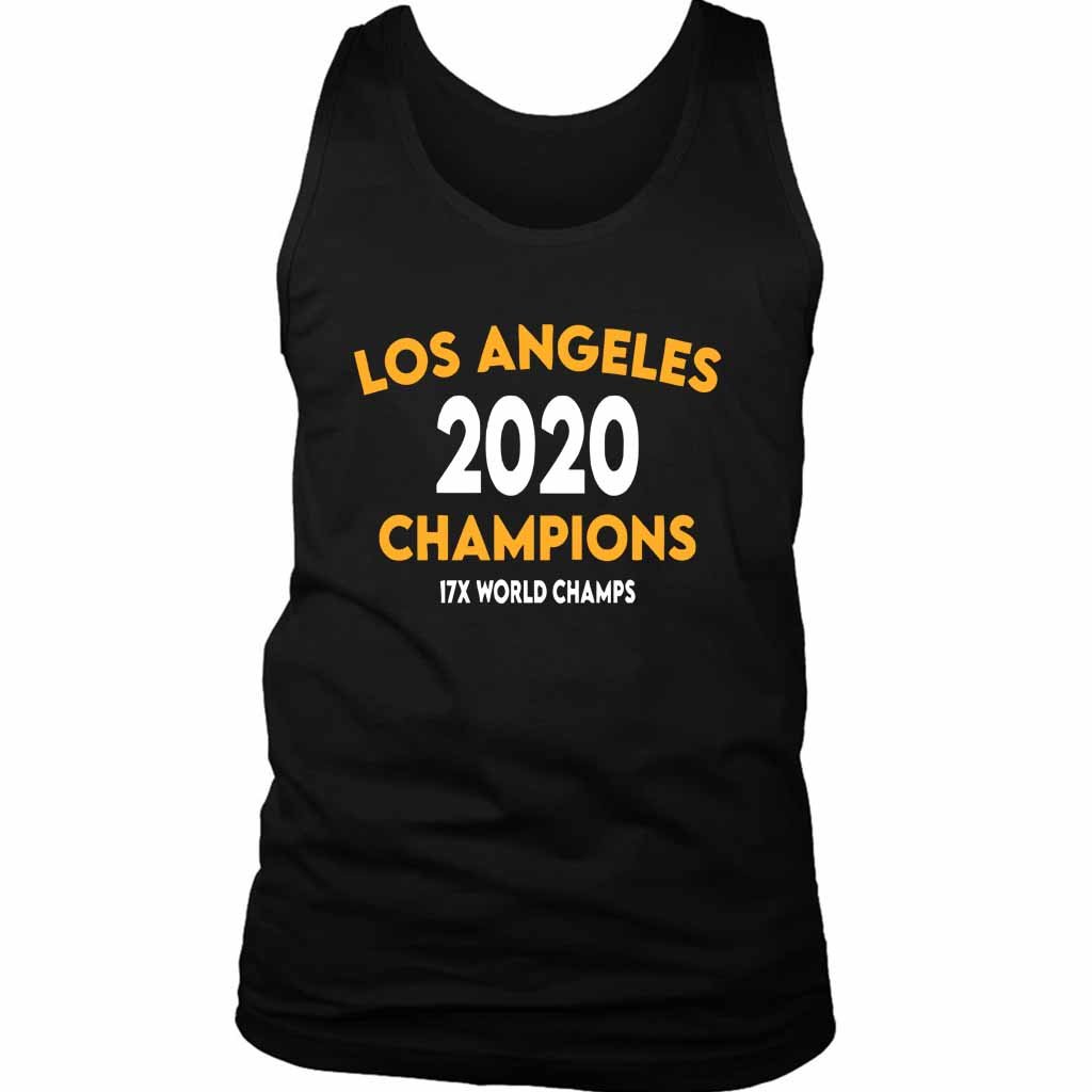 Los Angeles Basketball Champions 17X World Champs Lakers Men’s Tank Top