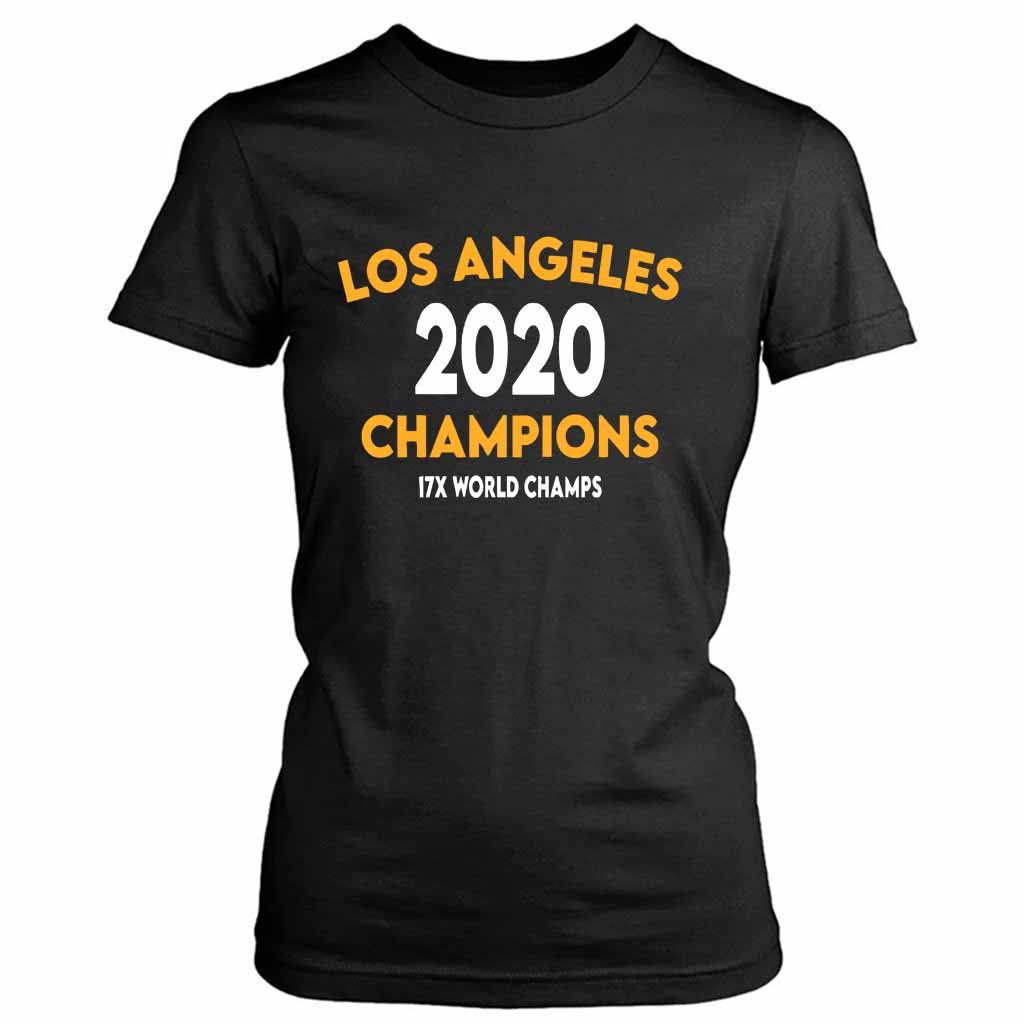 Los Angeles Basketball Champions 17X World Champs Lakers Women’s Tee T-Shirt