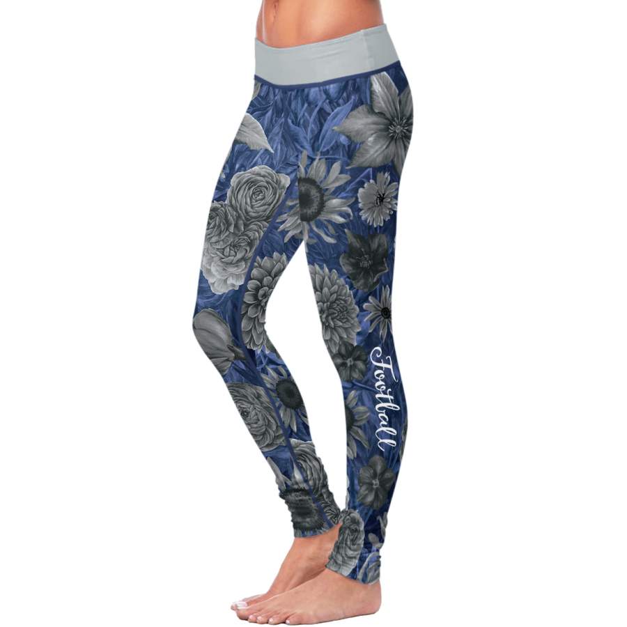 Dallas Flower Football Leggings