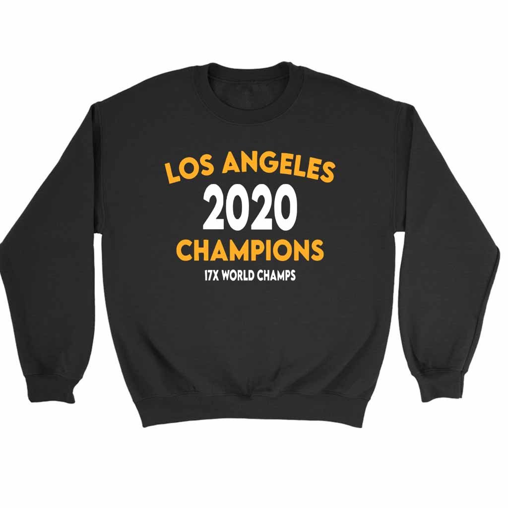 Los Angeles Basketball Champions 17X World Champs Lakers Sweatshirt Sweater