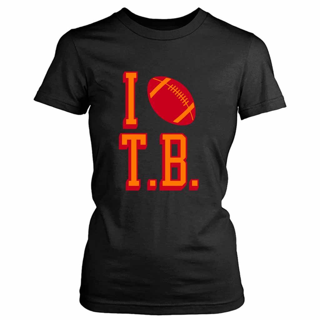 I Love Tb Football Tampa Bay Women’s Tee T-Shirt