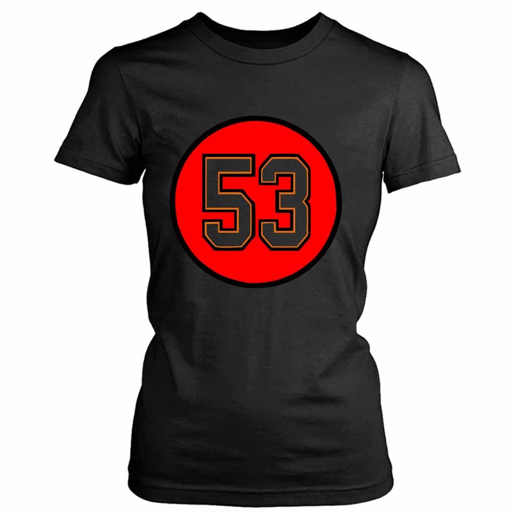 Chapelle Russell Number 53 Tampa Bay Buccaneers Women’s Tee T-Shirt