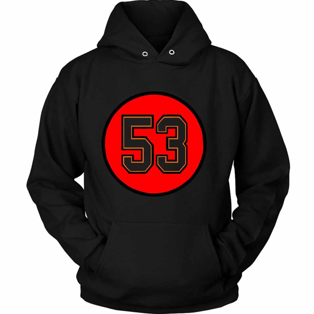 Chapelle Russell Number 53 Tampa Bay Buccaneers Unisex Hoodie