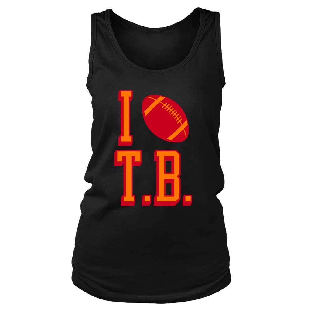 I Love Tb Football Tampa Bay Women’s Tank Top