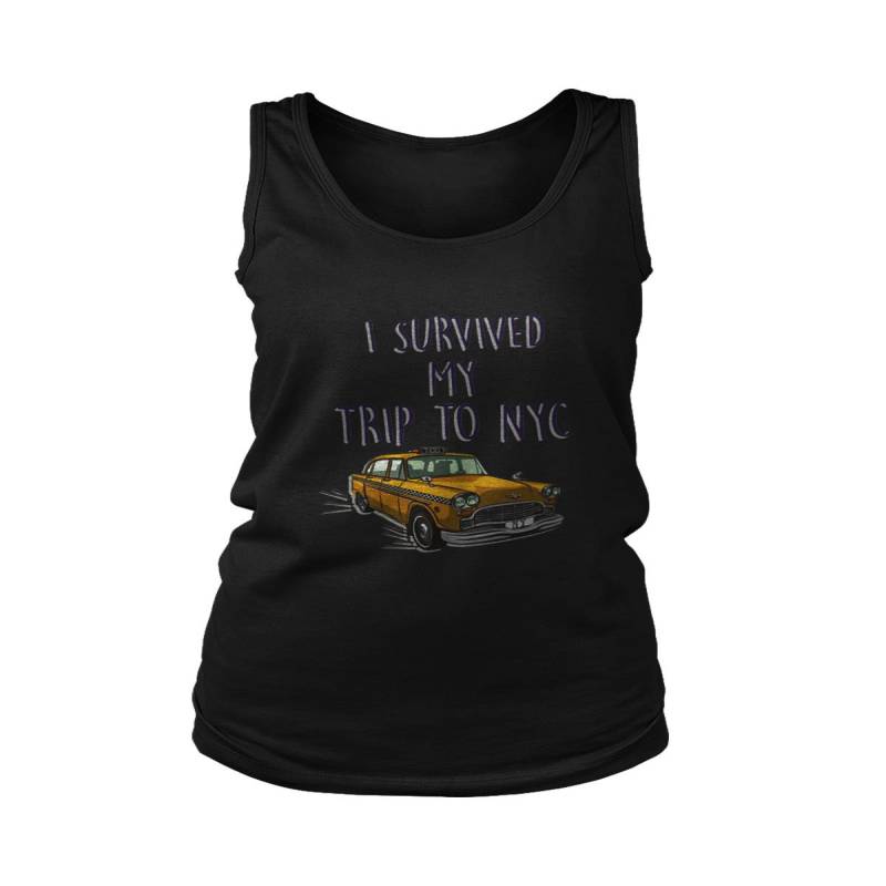 I Survived My Trip To Nyc New York Yellow Taxi Usa Women’s Tank Top