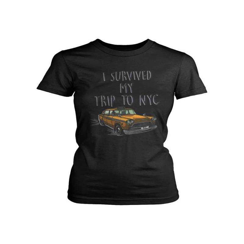 I Survived My Trip To Nyc New York Yellow Taxi Usa Women’s T-Shirt