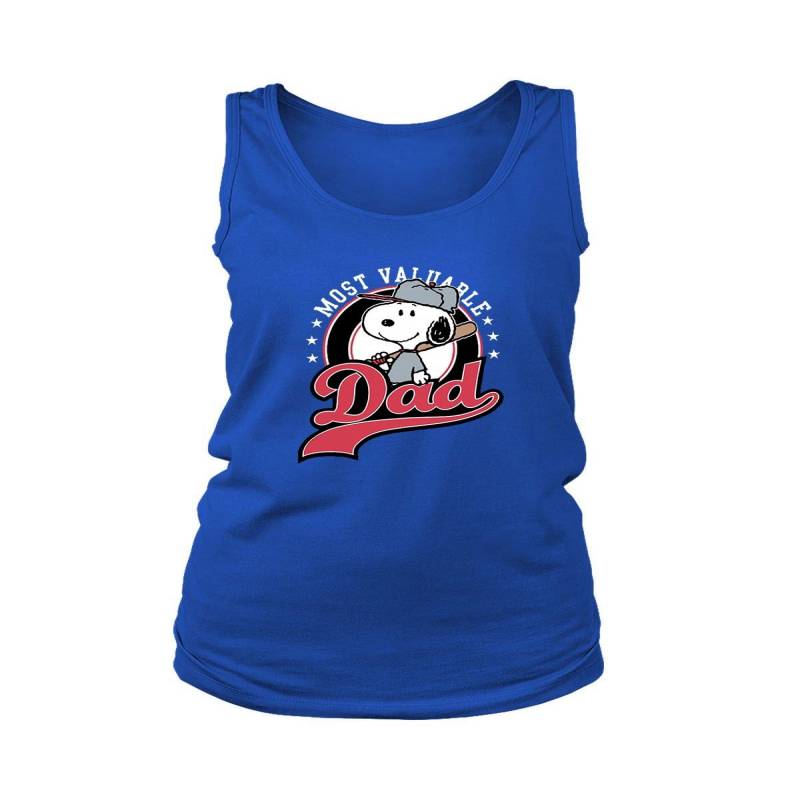 Happy Fathers Day Most Valuable Dad Snoopy Women’s Tank Top