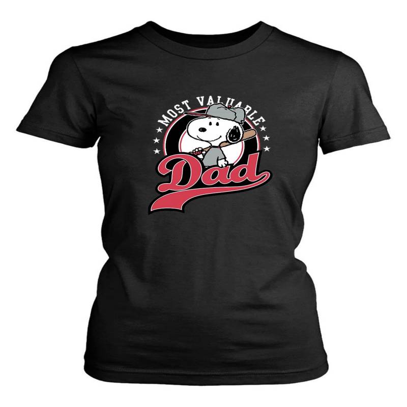 Happy Fathers Day Most Valuable Dad Snoopy Women’s T-Shirt