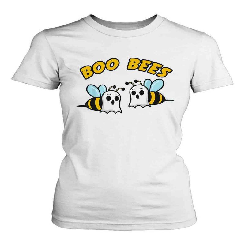 Halloween Boo Bees Honey Bee Ghost Funny Beekeeper Women’S T-Shirt