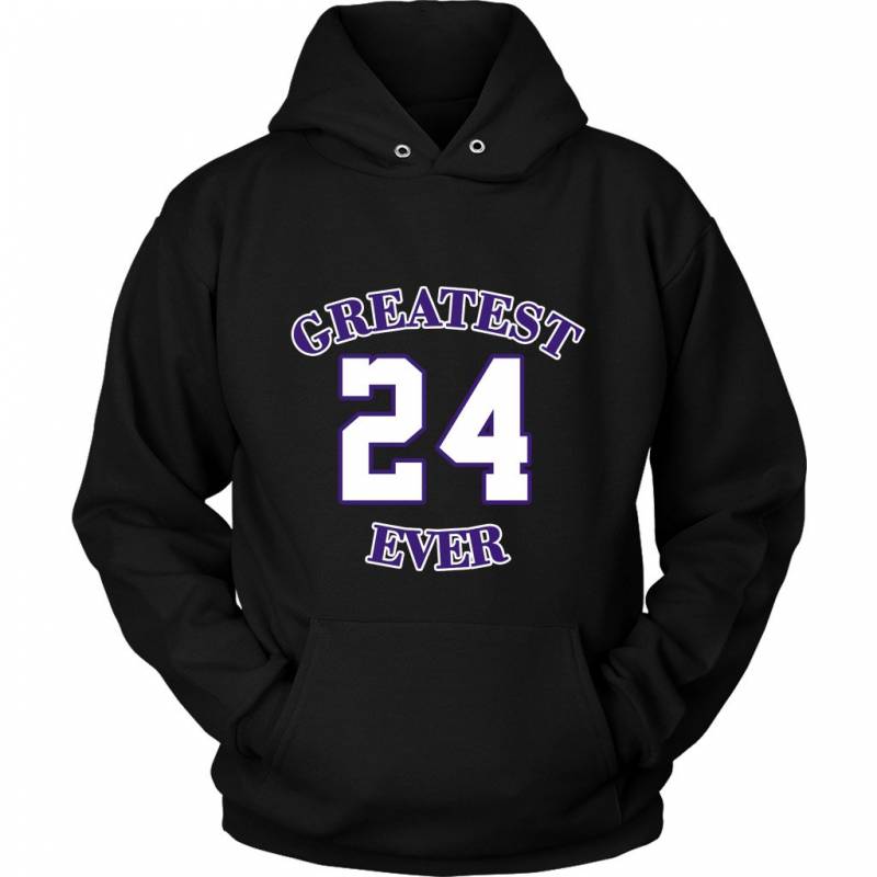 Gold Los Angeles 24 Kobe Greatest Ever Unisex Hoodie