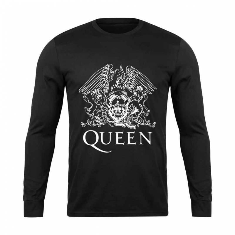 Freddie Mercury Queen Logo Long Sleeve T-Shirt