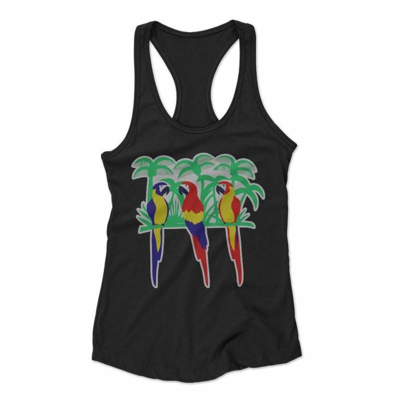 Freddie Mercury Parrots Woman’s Racerback Tank Top