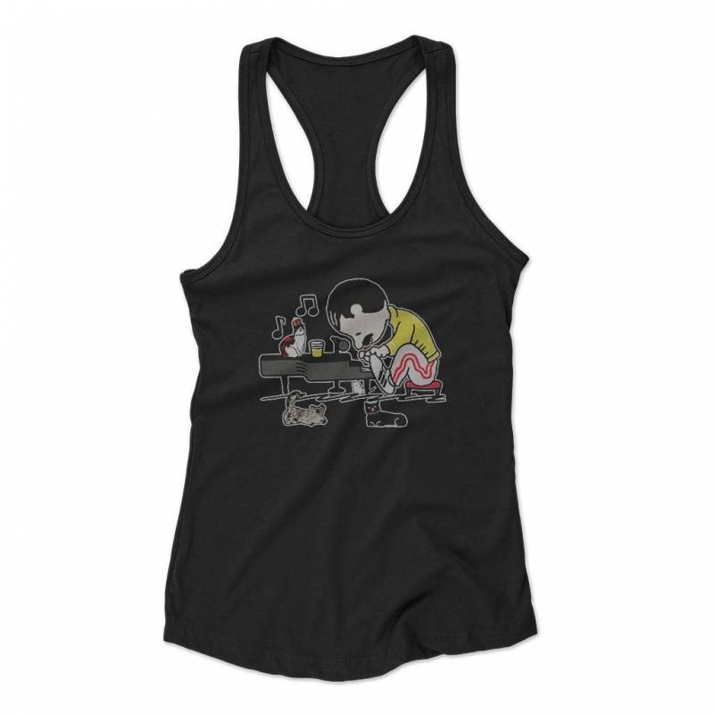 Freddie Mercury Art Woman’s Racerback Tank Top