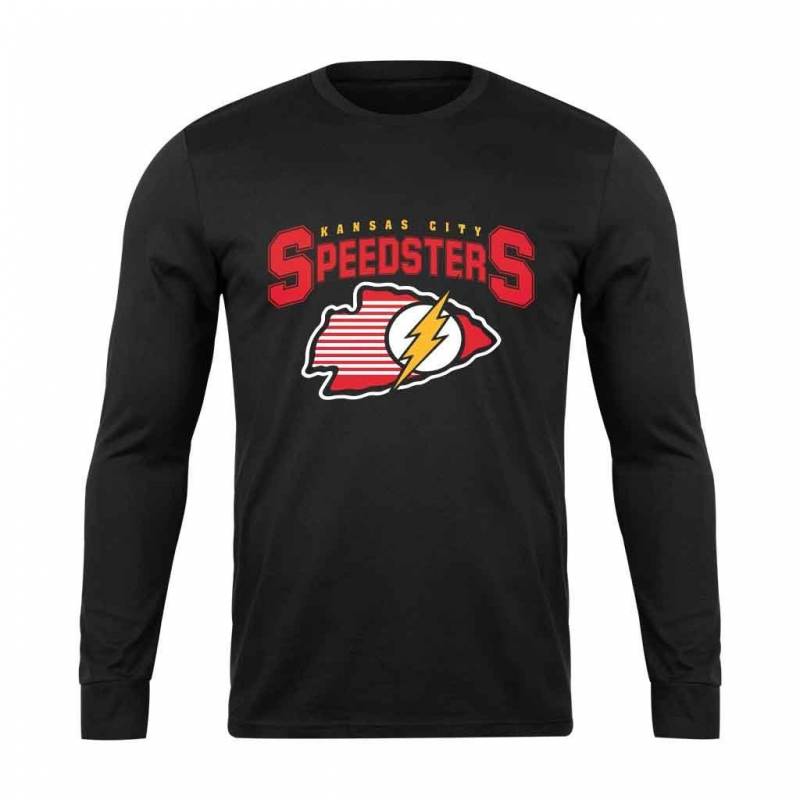 Flash Hero Logo Kansas City Speedsters Long Sleeve T-Shirt