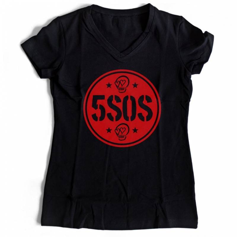 Five 5 Seconds Of Summer 5sos Music Women’s V-Neck Tee T-Shirt