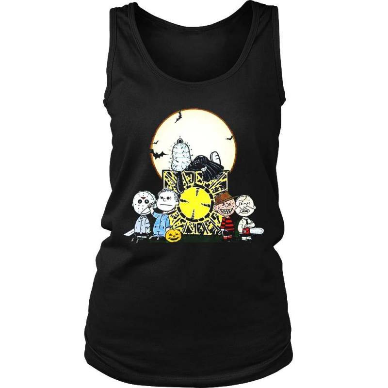 Cute Horror Nightmares Slashers Squad Snoopy Inspired Women’s Tank Top