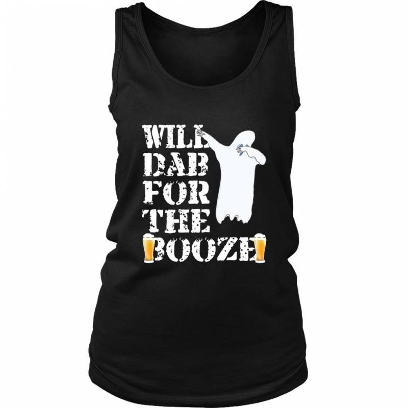 Cool Halloween Ghost Will Dab For The Booze Beer Lover Women’S Tank Top