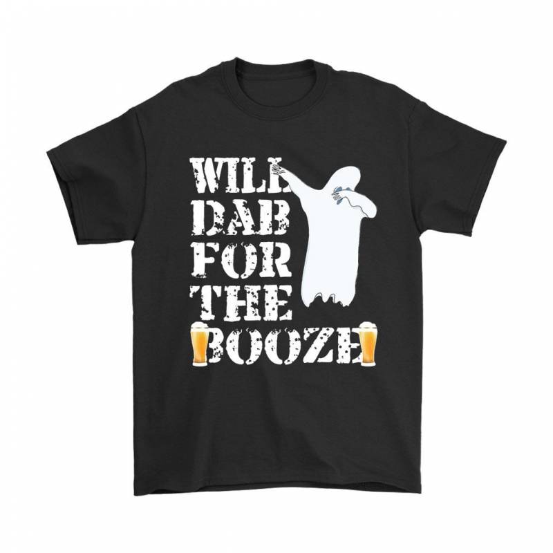 Cool Halloween Ghost Will Dab For The Booze Beer Lover Men’S T-Shirt