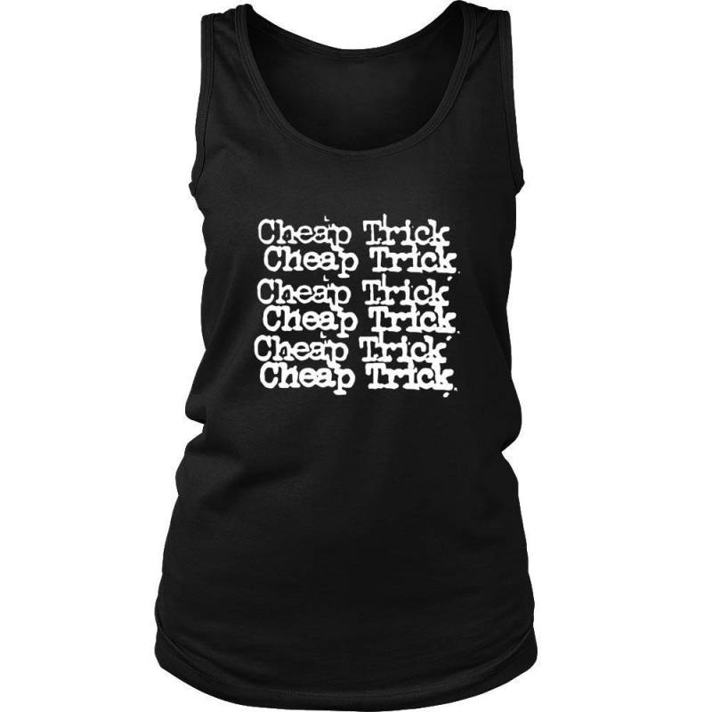 Cheap Trick Logo Black T Shirt Styx Reo Speedwagon The Cars Night Ranger Boston Women’s Tank Top