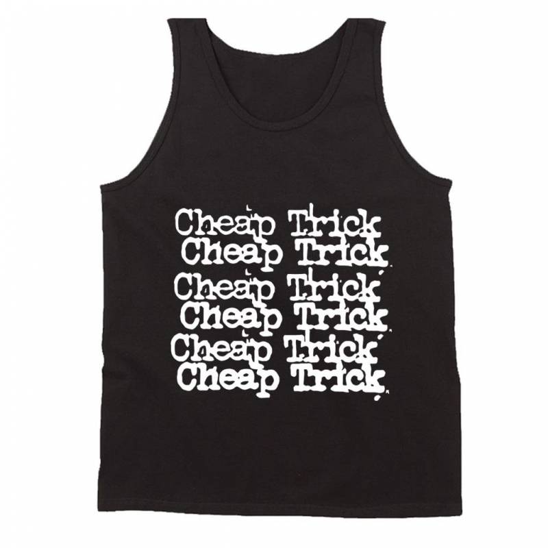 Cheap Trick Logo Black T Shirt Styx Reo Speedwagon The Cars Night Ranger Boston Men’s Tank Top