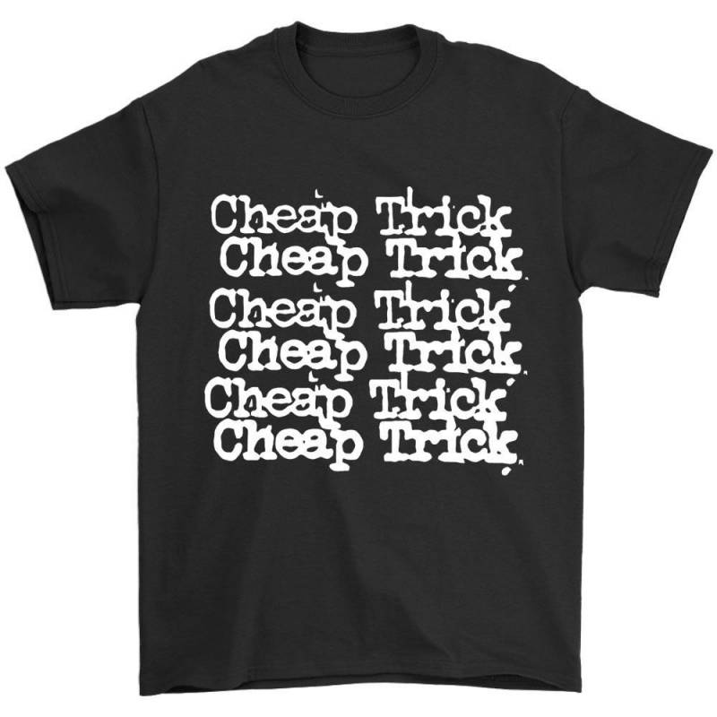 Cheap Trick Logo Black T Shirt Styx Reo Speedwagon The Cars Night Ranger Boston Men’s T-Shirt