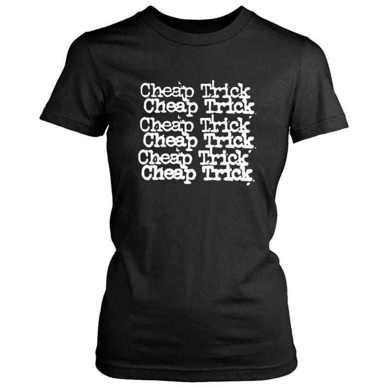 Cheap Trick Logo Black T Shirt Styx Reo Speedwagon The Cars Night Ranger Boston Women’s T-Shirt