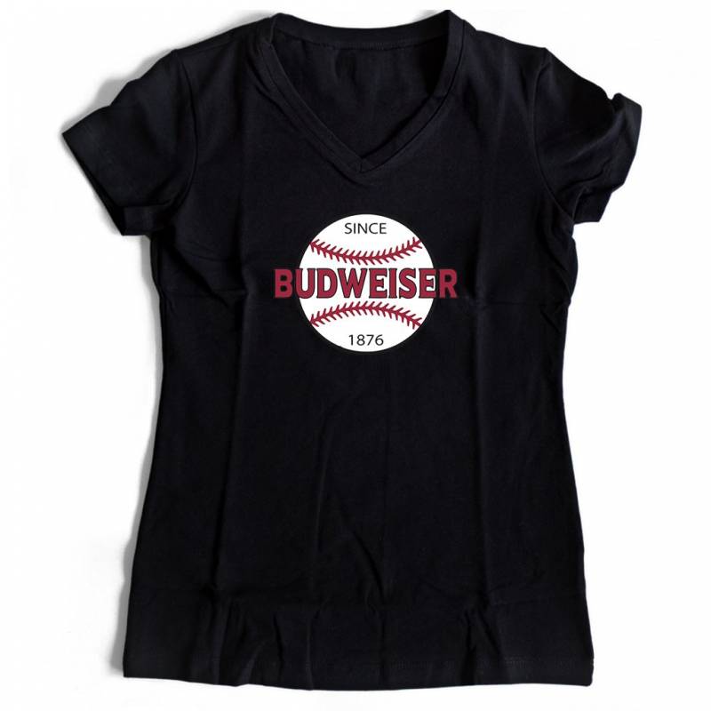 Budweiser Since 1876 Women’s V-Neck Tee T-Shirt