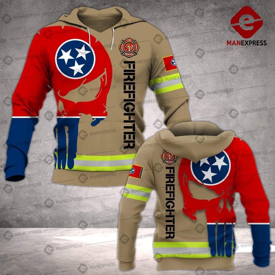 MTP tennessee FIREFIGHTER 3D HOODIE ALV