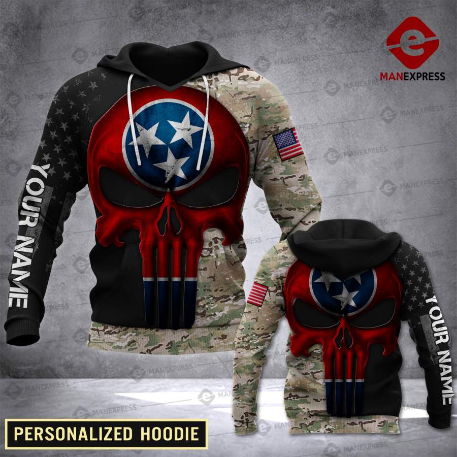 MTP Tennessee CUSTOMIZE HOODIE 3D vt