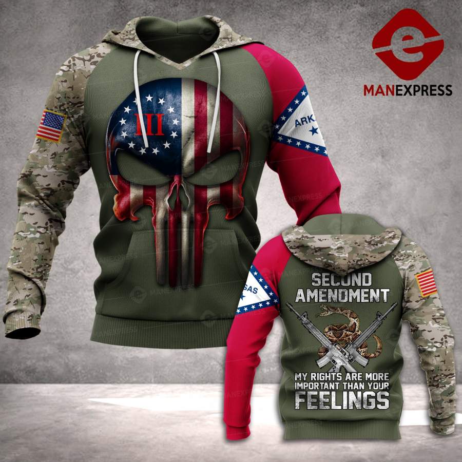 AH ARKANSAS 2ND AMENDMENT HOODIE PRINTED FEELINGS