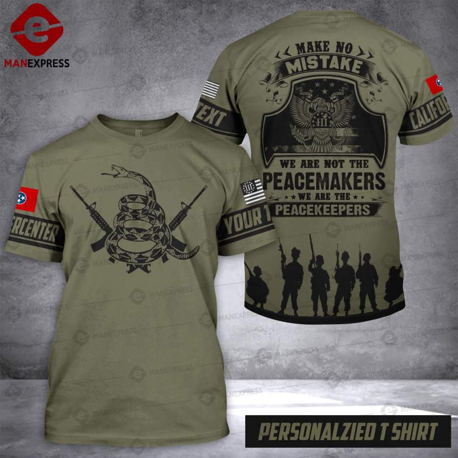 DH CUSTOMIZED PEACEKEEPER TENNESSEE T SHIRT FULL PRINT 2809TMA