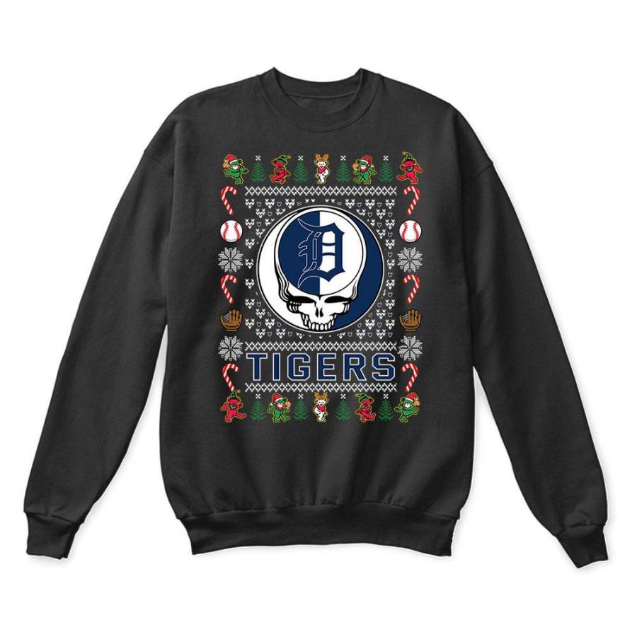 Detroit Tigers x Grateful Dead Christmas Ugly Sweater