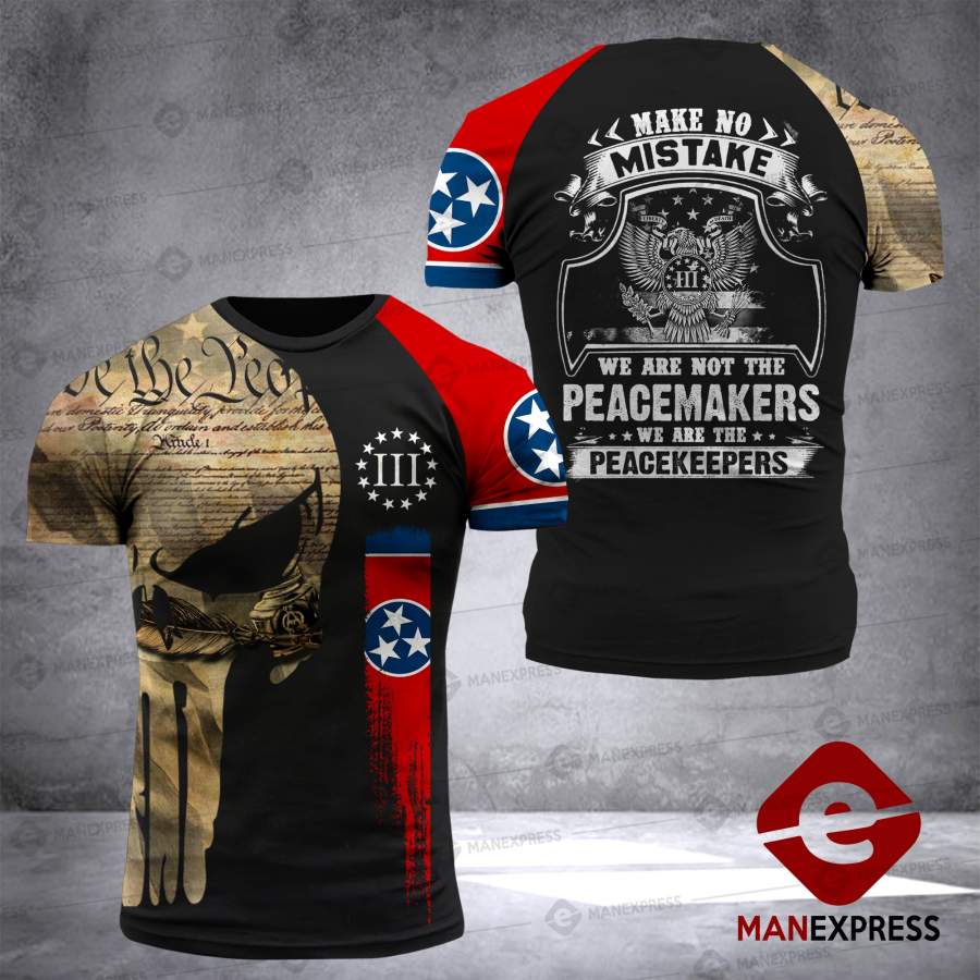 DH 2nd AMENDMENT TENNESSEE PEACEKEEPER T SHIRT FULL 2209 LVT