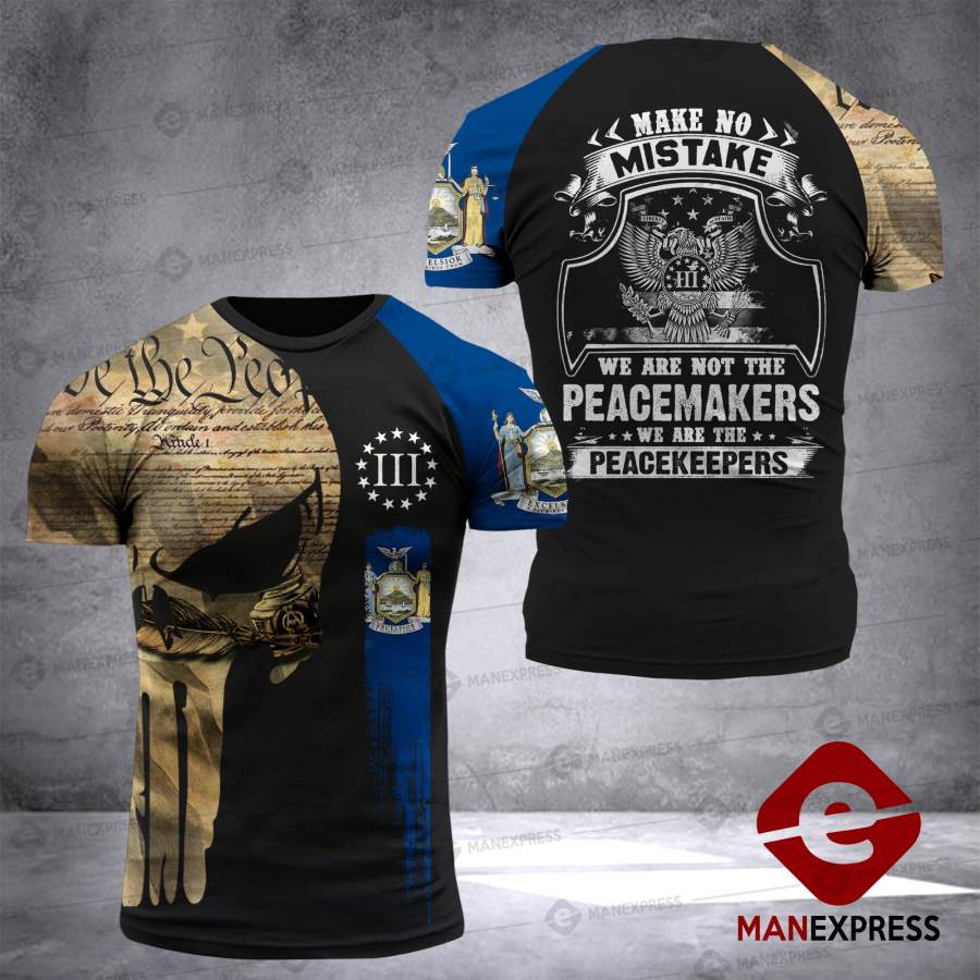 DH 2nd AMENDMENT NEW YORK PEACEKEEPER T SHIRT FULL – 3D PRINT 2409 LVT