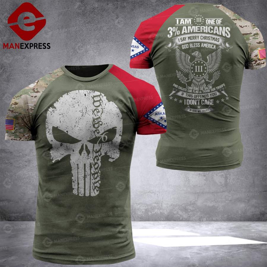 DH CUSTOMIZED ARKANSAS PATRIOT T SHIRT FULL PRINT v2