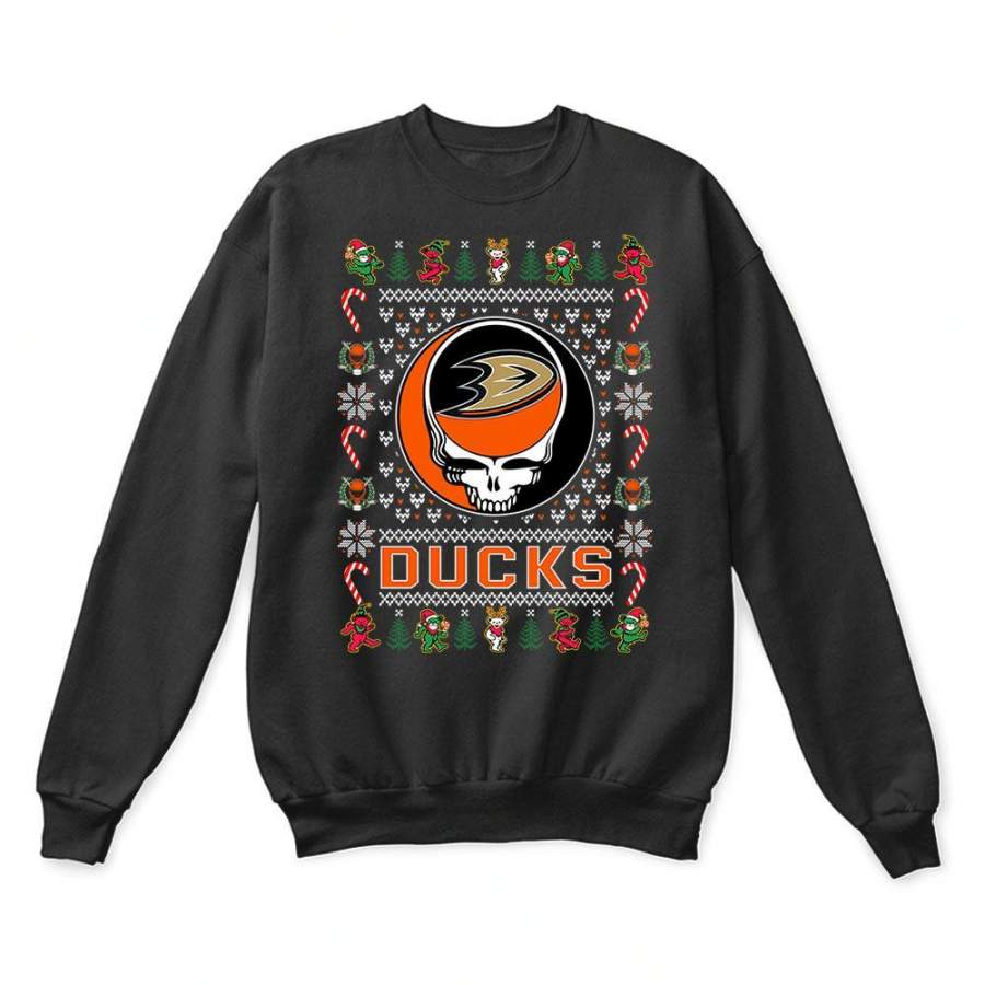 Anaheim Ducks x Grateful Dead Christmas Ugly Sweater