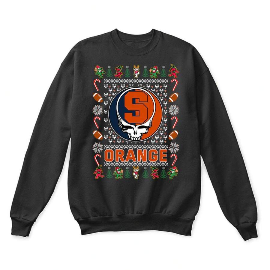 Syracuse Orange x Grateful Dead Christmas Ugly Sweater