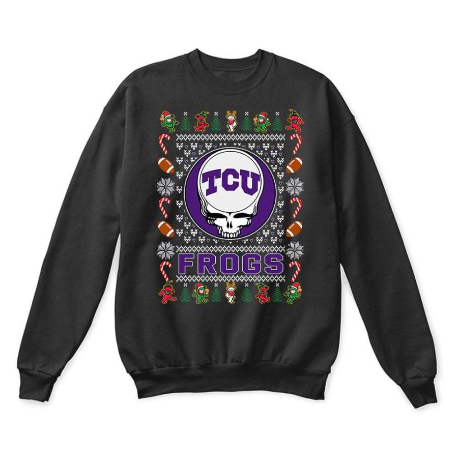 TCU Horned Frogs x Grateful Dead Christmas Ugly Sweater