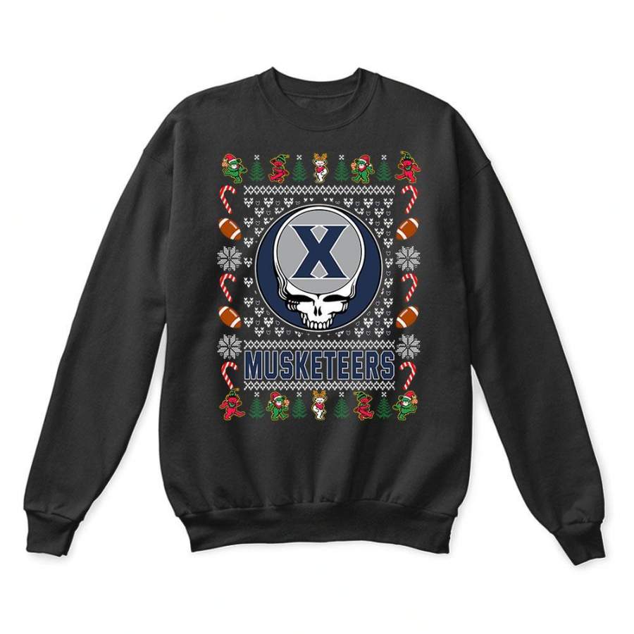 Xavier Musketeers x Grateful Dead Christmas Ugly Sweater